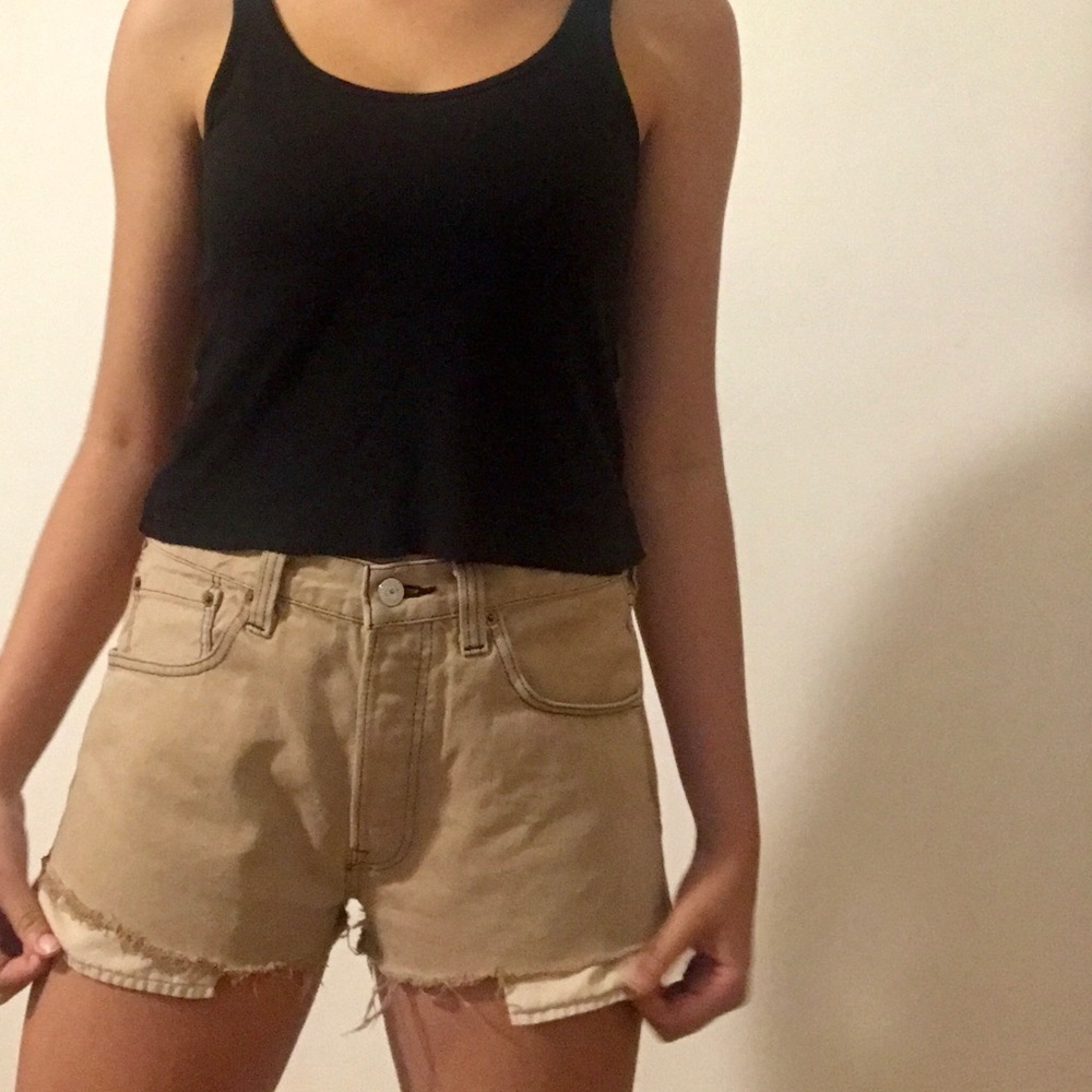 hand-cut Levi shorts from Urban Outfitters